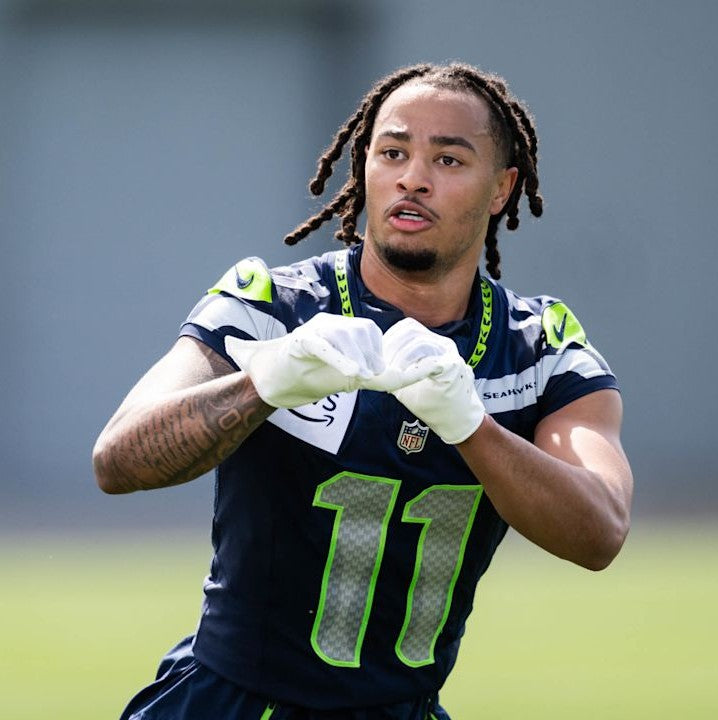 Jaxon Smith-Njigba Signed✍️Seattle Seahawks Full-Size Lunar Eclipse NFL Speed Helmet (Signed twice)