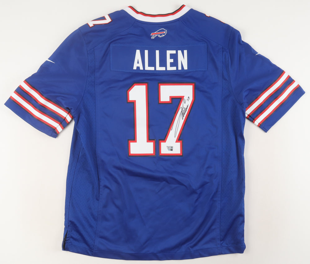 JOSH ALLEN Hand Signed ✍️ Buffalo Bills 🦬 Nike On-Field NFL Jersey 🏈 Includes Fanatics Authenticity