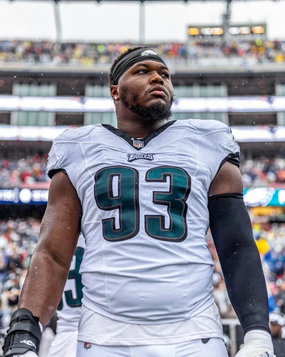 Milton Williams GAME WORN💪09/06/2024 Philadelphia Eagles🦅Nike NFL Jersey👕vs. Green Bay Packers matchup in São Paulo, Brazil