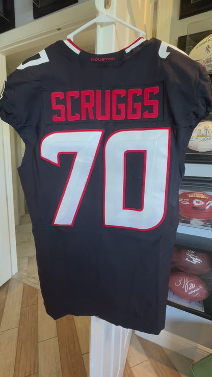 Juice Scruggs GAME WORN 💪 09/28/2025 Houston Texans Nike NFL Jersey 🎽 vs. Tennessee Titans