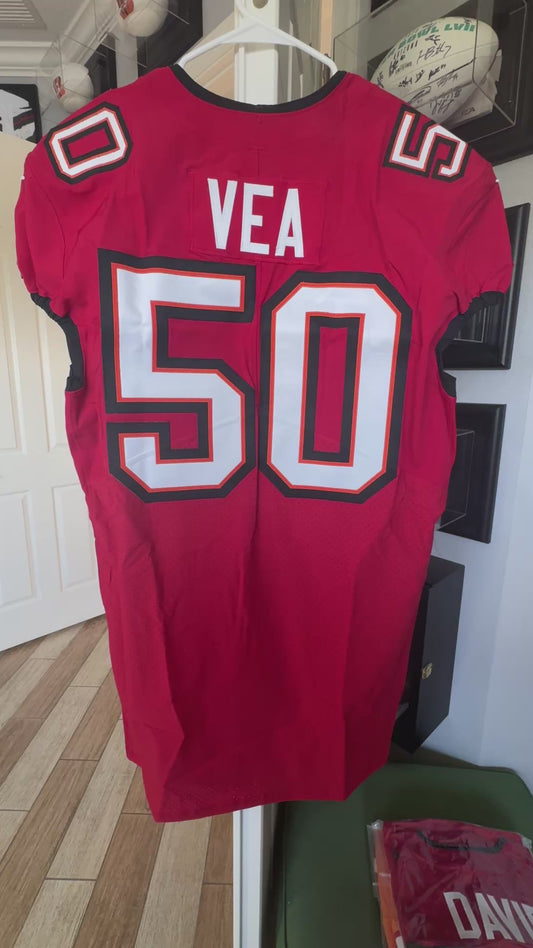 Vita Vea GAME ISSUED 🔥Tampa Bay Buccaneers Nike On-Field NFL Jersey 👕 Inc. COA