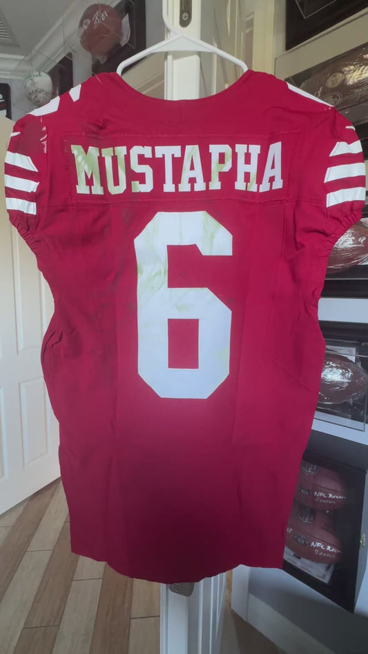 Malik Mustapha GAME WORN 10/20/24 PHOTO MATCHED 📸 San Francisco 49ers NFL Jersey vs Kansas City Chiefs Also includes PSA COA 🛡️