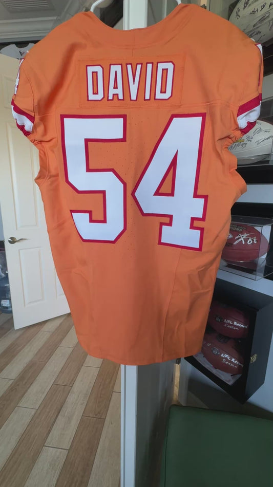 Lavonte David TEAM ISSUED Tampa Bay Buccaneers On-Field NFL Creamsicle 🟧 Jersey Inc.COA