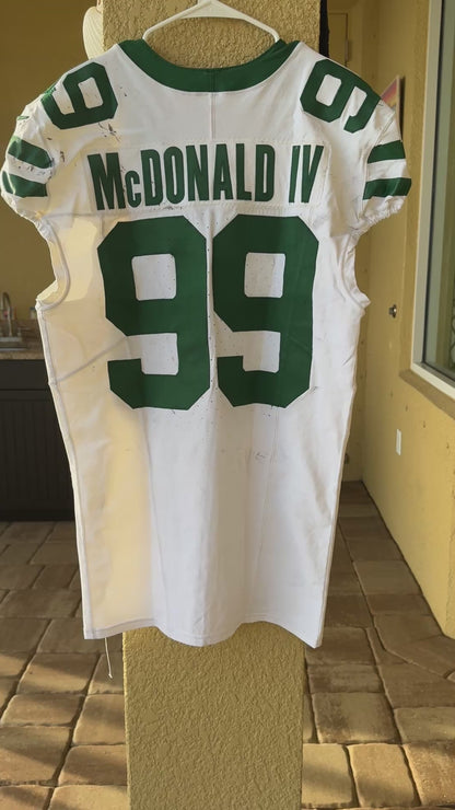 Will McDonald IV GAME USED 10/6/2024 New York Jets NFL Jersey - London Games🌍 vs. Minnesota Vikings