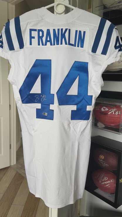 Zaire Franklin SIGNED ✍️ TEAM ISSUED 💪 Indianapolis Colts 🐎 Nike NFL Jersey 👕 Inc.COA📄
