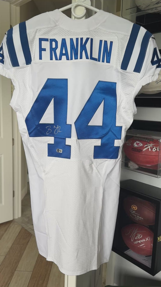 Zaire Franklin SIGNED ✍️ TEAM ISSUED 💪 Indianapolis Colts 🐎 Nike NFL Jersey 👕 Inc.COA📄