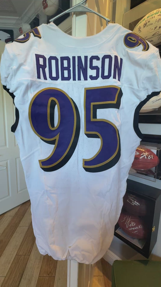Tavius Robinson GAME-WORN💪09/07/2025 Baltimore Ravens💜NFL Jersey vs. Buffalo Bills🦬