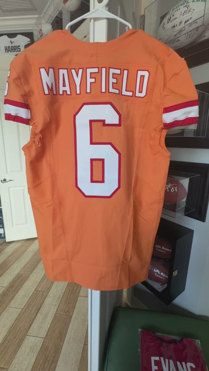 Baker Mayfield GAME ISSUED Tampa Bay Buccaneers On-Field Nike NFL Creamsicle Jersey Including COA