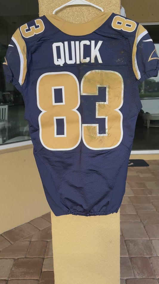 Brian Quick GAME-WORN💪10/23/16 PHOTO MATCHED📸Los Angeles Rams🐏NFL Jersey👕 vs. New York Giants