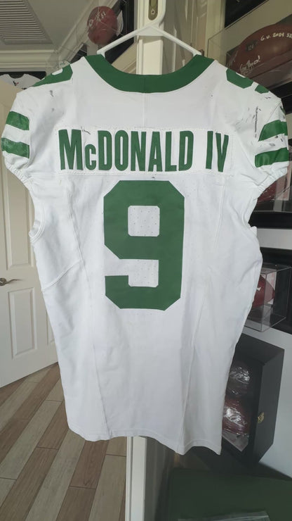 Will McDonald IV GAME WORN 💪 11/23/2025 New York Jets NFL Jersey 👕 vs Baltimore Ravens Also Includes Certificate of Authenticity 🛡️