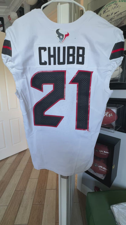 Nick Chubb GAME WORN 💪 09/15/25 Houston Texans Nike NFL Jersey 🎽vs. Tampa Bay Buccaneers - COA also included