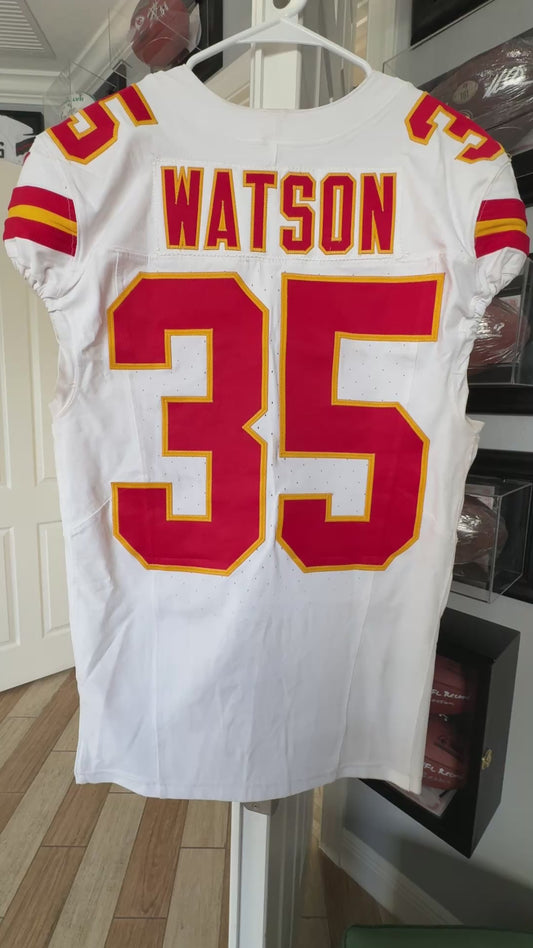Jaylen Watson GAME WORN 11/16/25 Kansas City Chiefs Nike NFL Jersey vs Denver Broncos Also includes COA