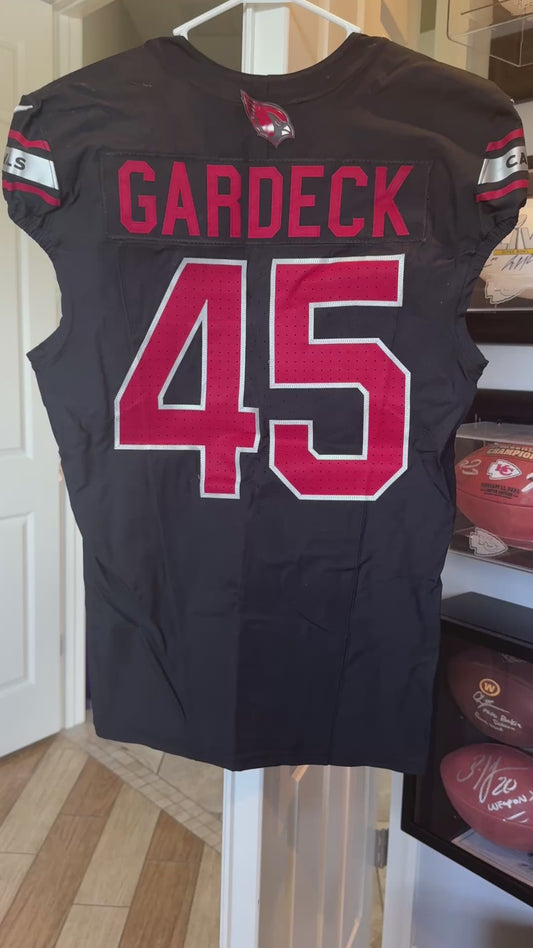 Dennis Gardeck GAME WORN💪10/08/2023 PHOTO MATCHED Arizona Cardinals NFL Jersey vs.Bengals🐅