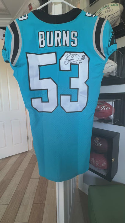 Brian Burns Hand Signed ✍️ AUTHENTIC 💪 Carolina Panthers On-Field NFL Jersey Inc. PSA Certification 🛡️