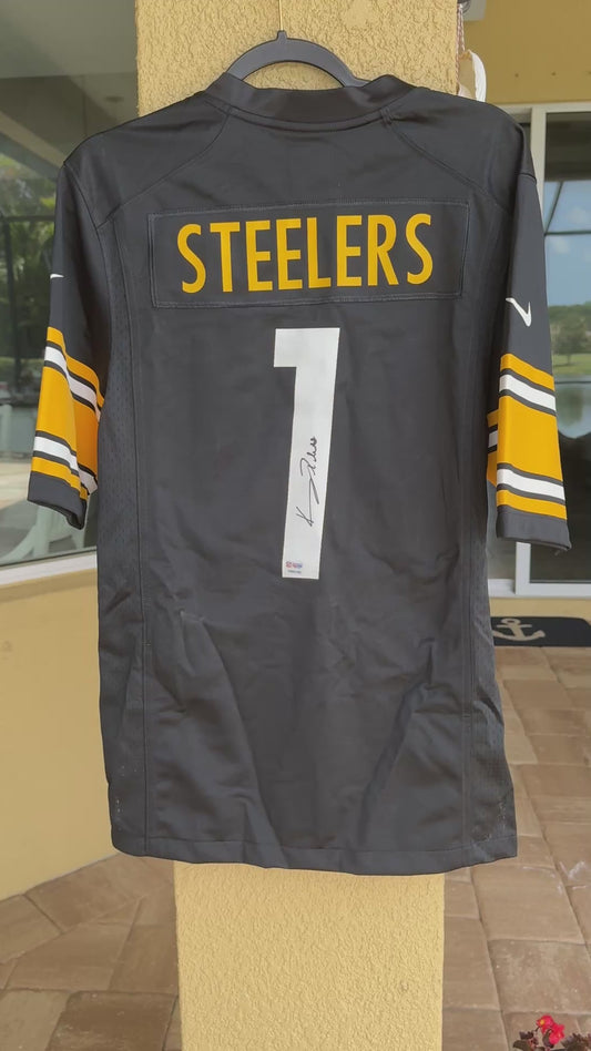 Kenny Pickett Signed🖊️Pittsburgh Steelers NFL Draft 2022 Replica NFL Jersey👕