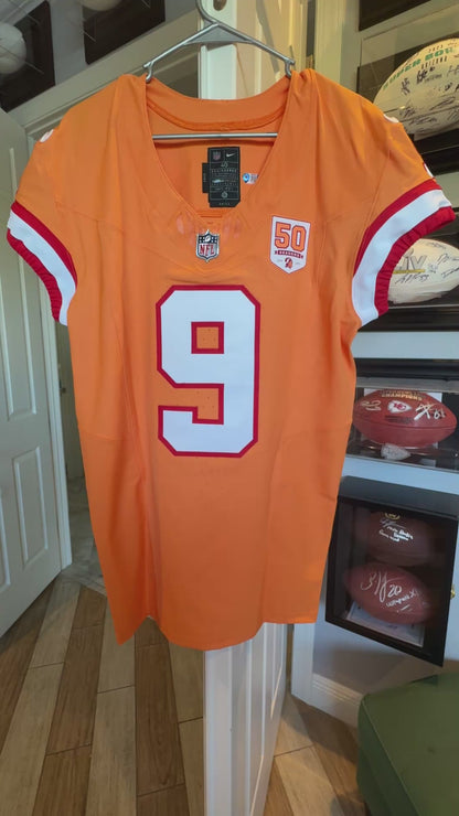 Emeka Egbuka GAME-ISSUED Tampa Bay Buccaneers On-Field NFL Creamsicle Jersey👕
