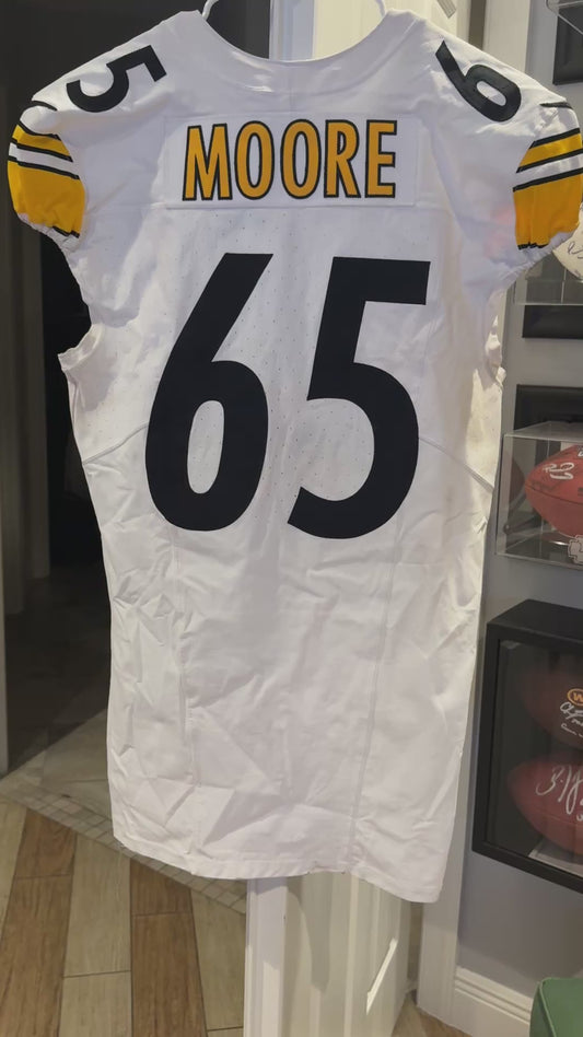 Dan Moore GAME WORN💪12/21/2024 PHOTO MATCHED📸Pittsburgh Steelers NFL Jersey👕Inc.COA💥 vs. Baltimore Ravens
