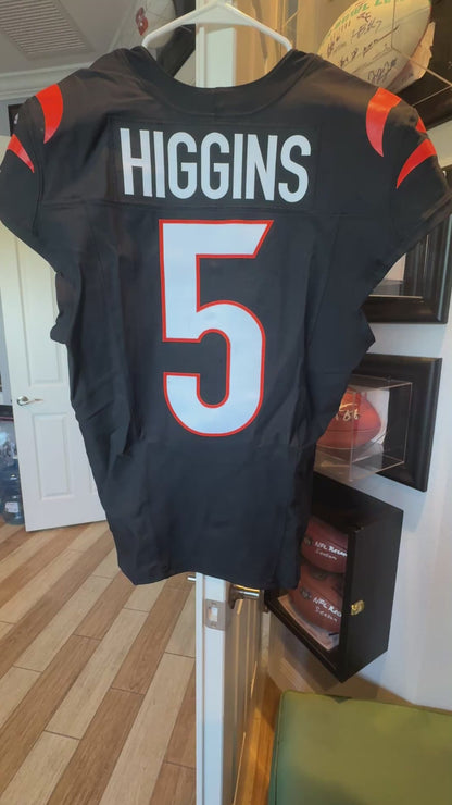 Tee Higgins GAME WORN 💪 10/26/25 Cincinnati Bengals 🐅 Nike NFL Jersey 👕vs New York Jets inc. COA 🛡️