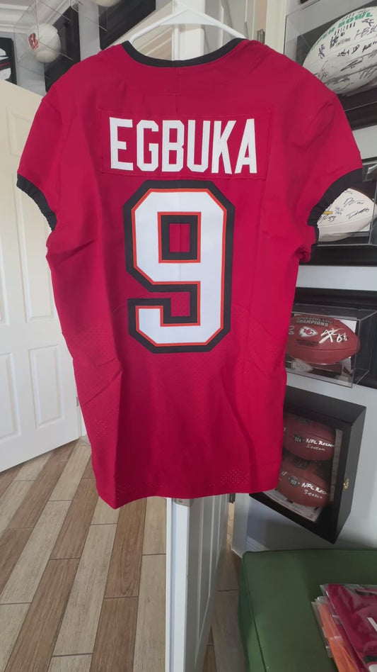 Emeka Egbuka GAME ISSUED Tampa Bay Buccaneers Nike On-Field NFL Jersey Inc. COA