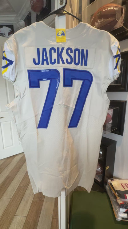 Alaric Jackson GAME ISSUED Los Angeles Rams Nike NFL On-Field Jersey 👕 Inc. COA 🔥
