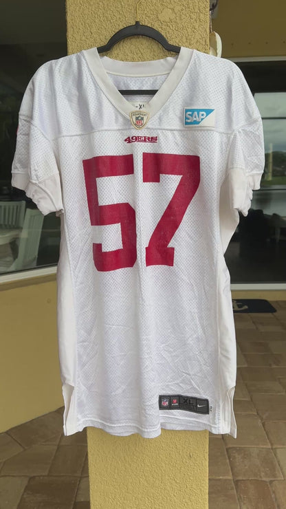Michael Wilhoite San Francisco 49ers Practice WORN💪NFL Jersey 👕