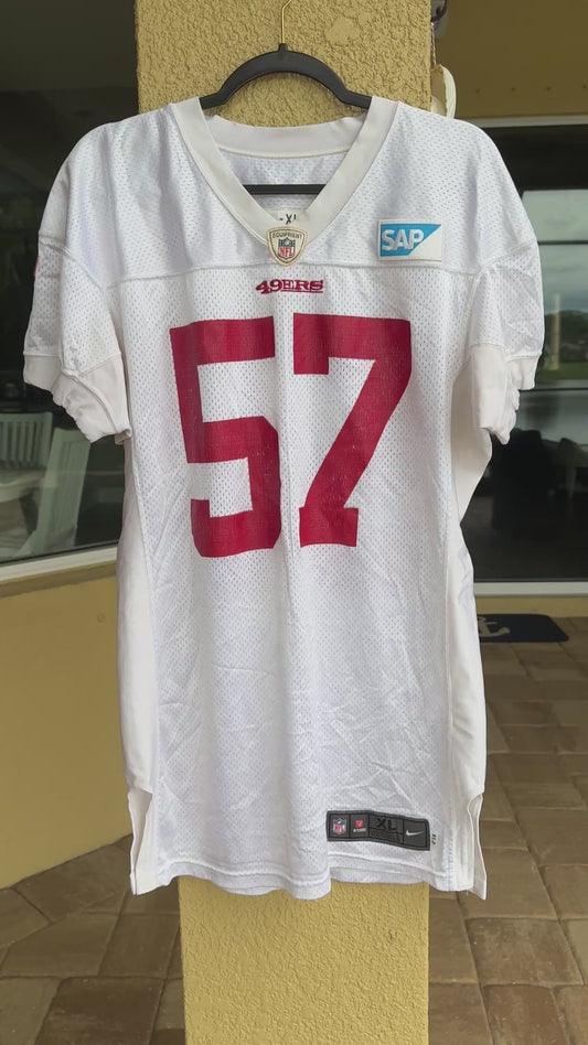 Michael Wilhoite San Francisco 49ers Practice WORN💪NFL Jersey 👕