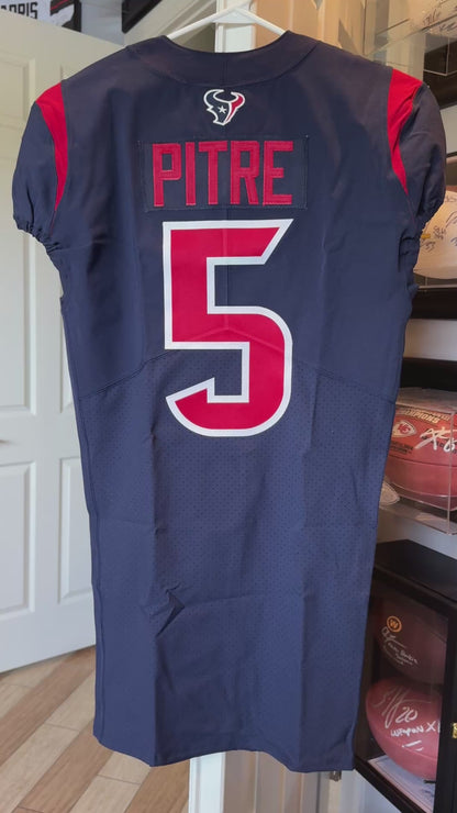 Jalen Pitre TEAM ISSUED 💪 Color Rush 🎨 Houston Texans 🐂 Nike NFL Jersey👕Also Includes COA 🛡️