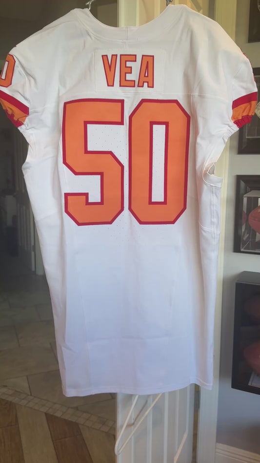 Vita Vea GAME-ISSUED💪Tampa Bay Buccaneers On-Field Nike 1976 Throwback Jersey
