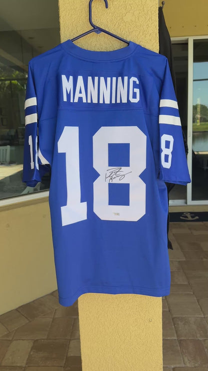 Peyton Manning Hand Signed Indianapolis Colts Mitchell & Ness Throwback NFL Jersey Inc. Fanatics Authenticity 🛡️