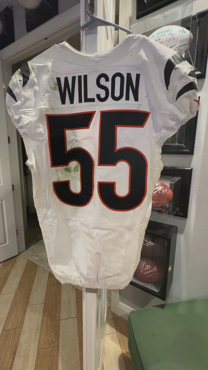 Logan Wilson GAME WORN/USED 09/07/25 Cincinnati Bengals NFL Jersey vs Browns