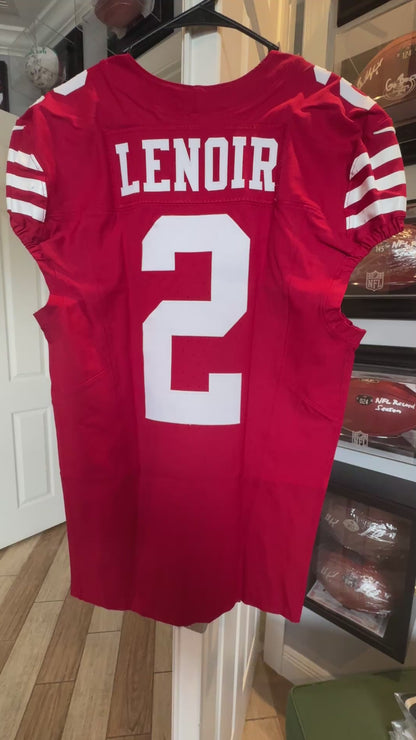 Deommodore Lenoir GAME WORN 💪 11/17/24 San Francisco 49ers Nike NFL Jersey 👕 vs Seattle Seahawks Inc. PSA Authenticity