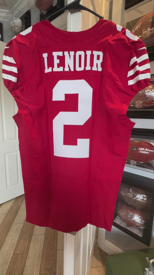 Deommodore Lenoir GAME WORN 💪 11/17/24 San Francisco 49ers Nike NFL Jersey 👕 vs Seattle Seahawks Inc. PSA Authenticity