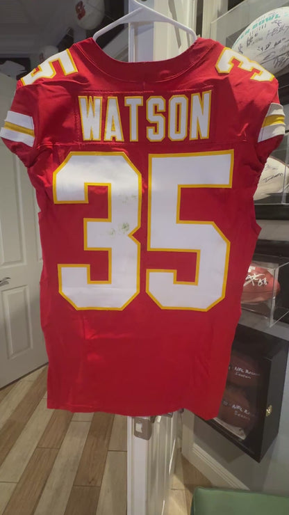 Jaylen Watson GAME WORN 💪 10/12/25 Kansas City Chiefs NFL Jersey 🎽 vs. Lions inc. COA 🛡️