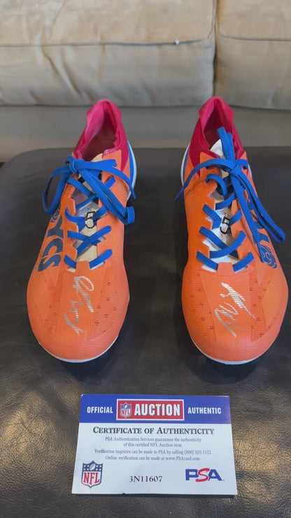 Dante Miller Hand Signed 🖊️ Game Issued 💪 New York Giants Cleats 2024 NFL Season 👟 Also includes PSA Authenticity 📄