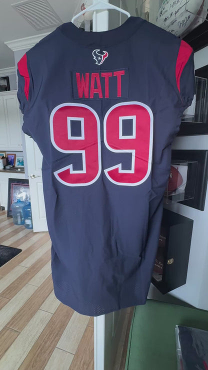 J.J. Watt TEAM / GAME ISSUED Color Rush Houston Texans Nike NFL Jersey Inc COA
