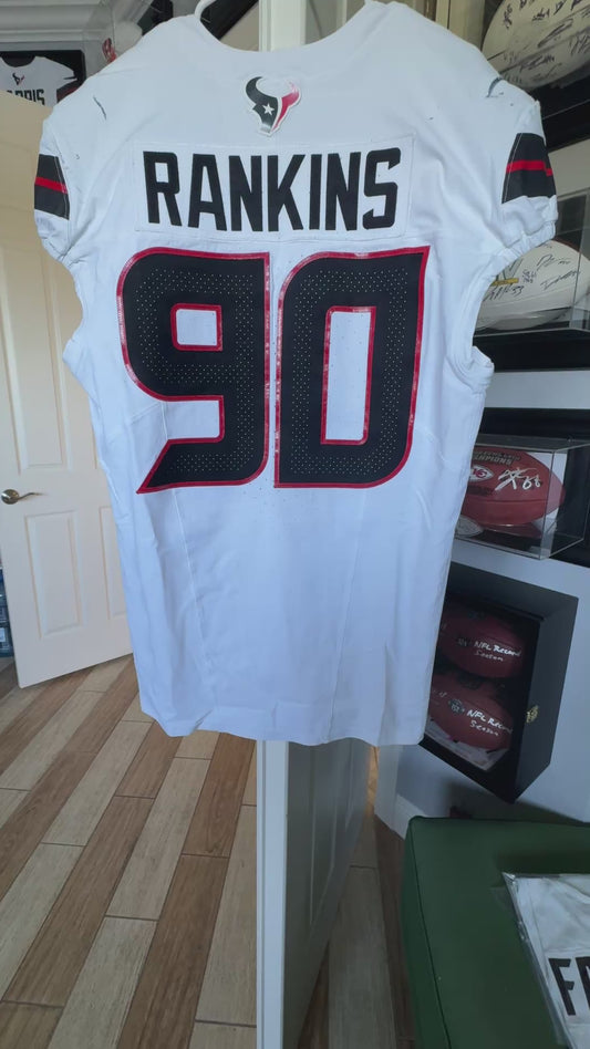 Sheldon Rankins GAME WORN 🔥10/20/25 Houston Texans Nike NFL Jersey 👕 vs Seattle Seahawks Inc. COA