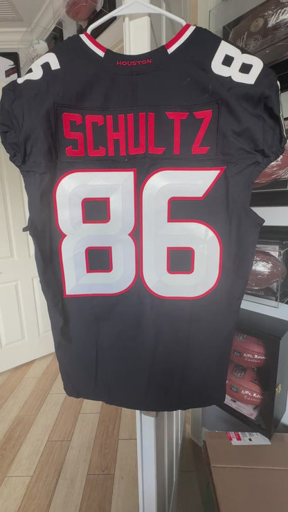 Dalton Schultz GAME WORN 09/07/25 Houston Texans Nike NFL Jersey vs Los Angeles Rams Also includes COA