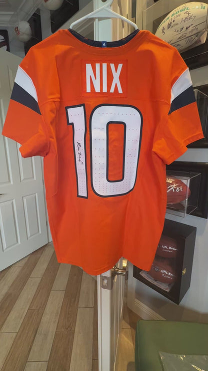 BO NIX Hand Signed ✍️ Denver Broncos Nike AUTHENTIC NFL Jersey Inc. PSA COA 🛡️
