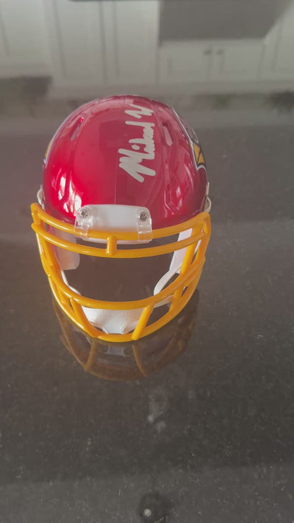 Michael Wilson Hand-Signed✍️Arizona Cardinals🐦Mini Helmet PSA Authenticated