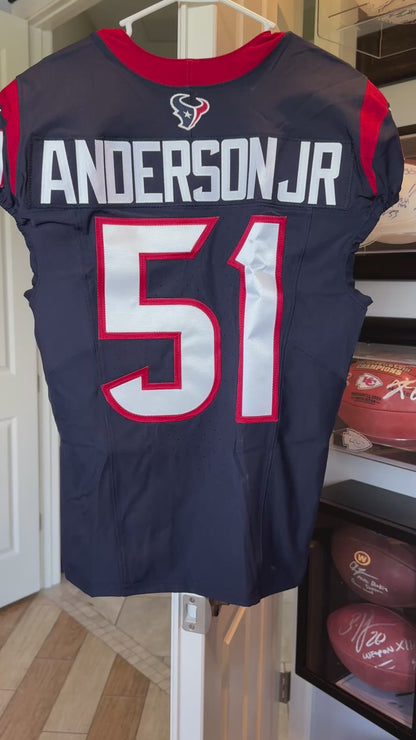Will Anderson Jr TEAM ISSUED 💪 Houston Texans Nike NFL Jersey 👕 Includes COA 🛡️💯