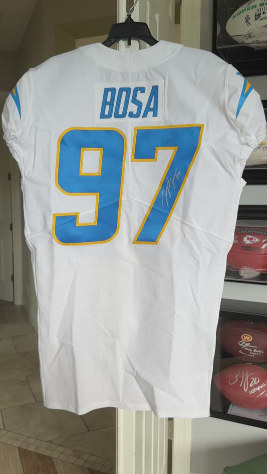 Joey Bosa Hand-SIGNED✍️ & TEAM-ISSUED💪 Los Angeles Chargers⚡NFL Nike Jersey👕