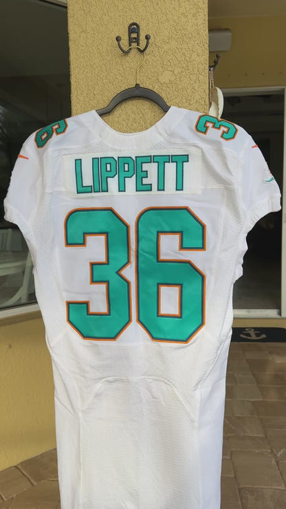 Tony Lippett TEAM ISSUED Miami Dolphins 🐬 Nike On-Field NFL Jersey 👕 Inc. PSA Authenticity 🛡️