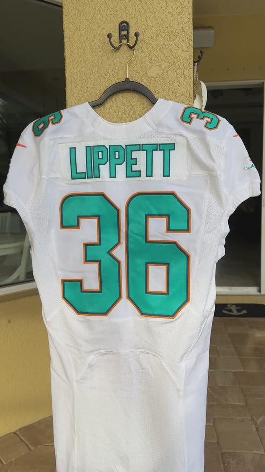 Tony Lippett TEAM ISSUED Miami Dolphins 🐬 Nike On-Field NFL Jersey 👕 Inc. PSA Authenticity 🛡️