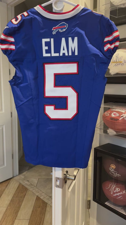 Kaiir Elam GAME WORN💪10/20/24 PHOTO MATCHED📸Bills🦬NFL Jersey🎽Nike| PSA COA vs.Titans