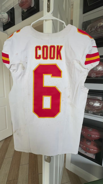 Bryan Cook GAME WORN 💪 09/05/25 Kansas City Chiefs Nike NFL Jersey vs Los Angeles Chargers Also includes Professional Sports Authenticator (PSA)