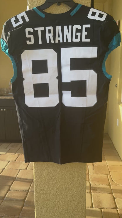 Brenton Strange GAME USED 10/1/23 Jacksonville Jaguars 🐆 Nike NFL Jersey vs. Atlanta Falcons in London 🇬🇧