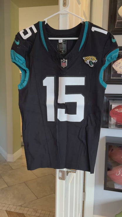 Zay Jones GAME USED 💪 10/01/2023 Jacksonville Jaguars 🐆 Nike NFL Jersey vs. Atlanta Falcons  🇬🇧  London Game 🌍