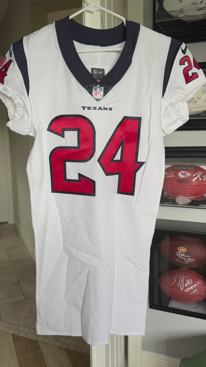Derek Stingley Jr Team Issued Houston Texans 🐂 Nike NFL Jersey Also includes COA 🛡️