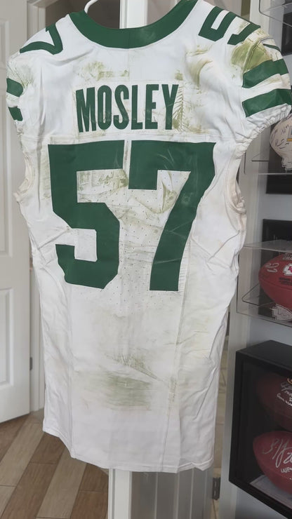 C.J. Mosley GAME USED 💪 10/20/2024 PHOTO MATCHED 📸 New York Jets NFL Nike Jersey👕Inc. PSA COA📄