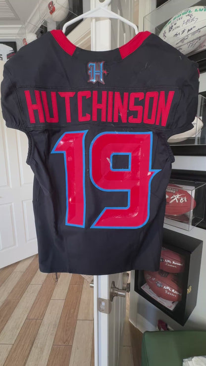 Xavier Hutchinson GAME WORN 10/26/25 Houston Texans NFL Jersey 👕 vs San Fransisco 49ers. Also includes COA